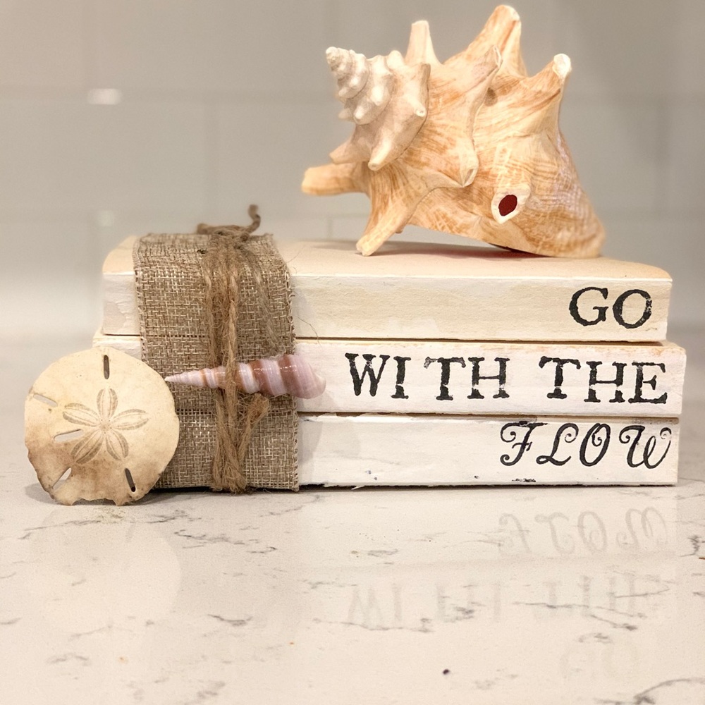 Custom farmhouse book stack - Picture 8 of 8